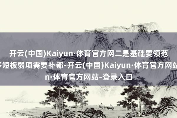 开云(中国)Kaiyun·体育官方网二是基础要领范围还有好多短板弱项需要补都-开云(中国)Kaiyun·体育官方网站-登录入口